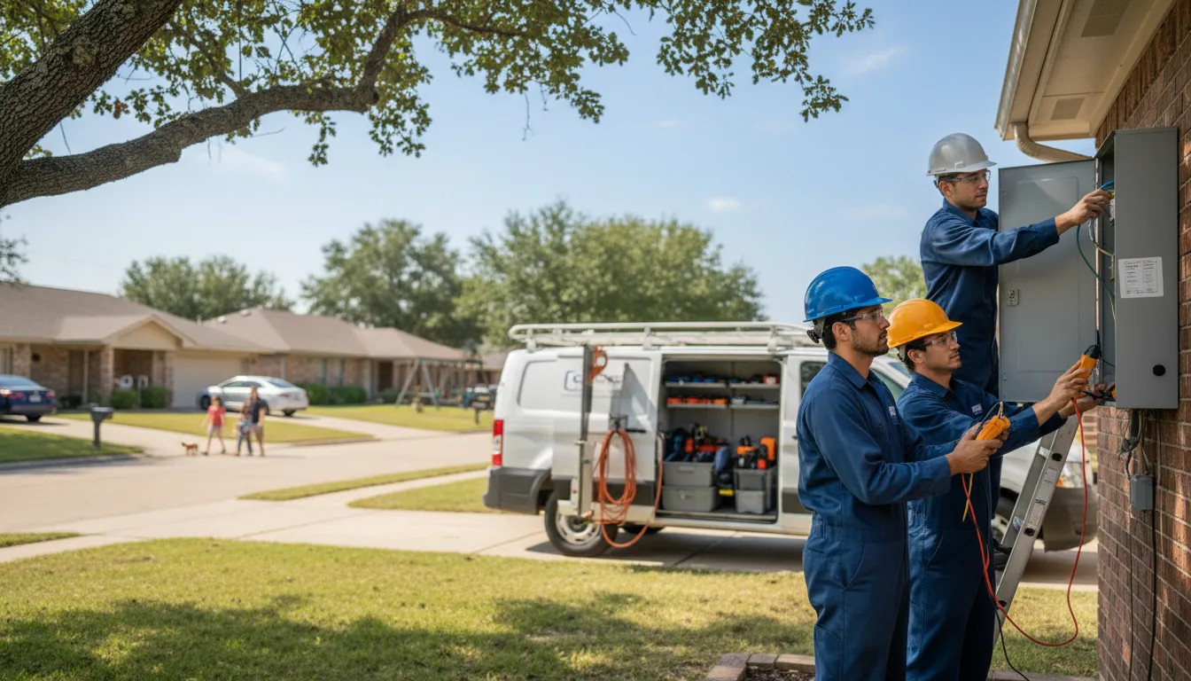 Certified electrician providing emergency electrical services in Dundee, IA